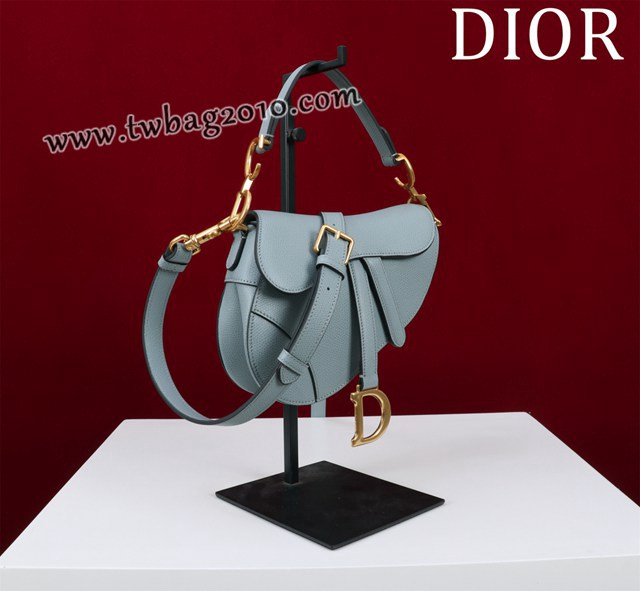Dior专柜新款迪奥高仿原单长肩带大小号牛皮马鞍包手拎斜挎包 djfk1806